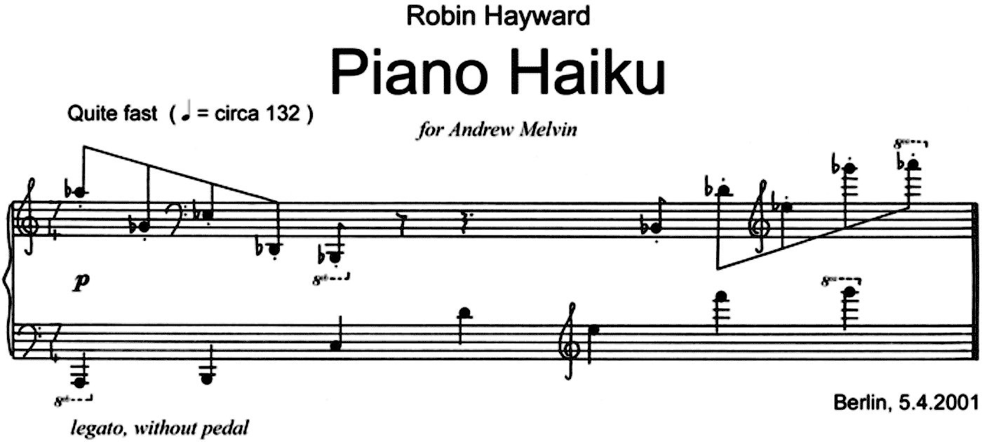 Piano Haiku